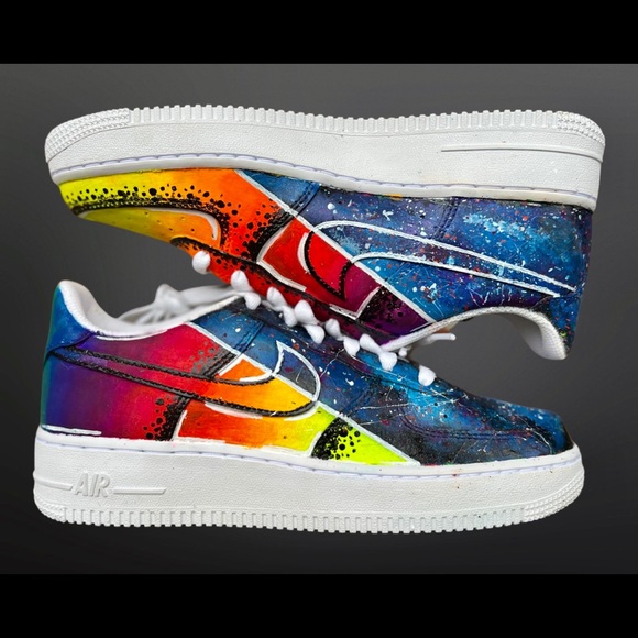 Custom Air Force 1 Galaxy VS Rainbow Size  6M/7.5W - Picture 3 of 4